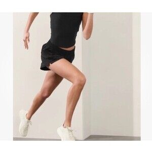 Athleta Weekender Shorts Size 1X 3” Run Short Black Lined Athletic NWOT